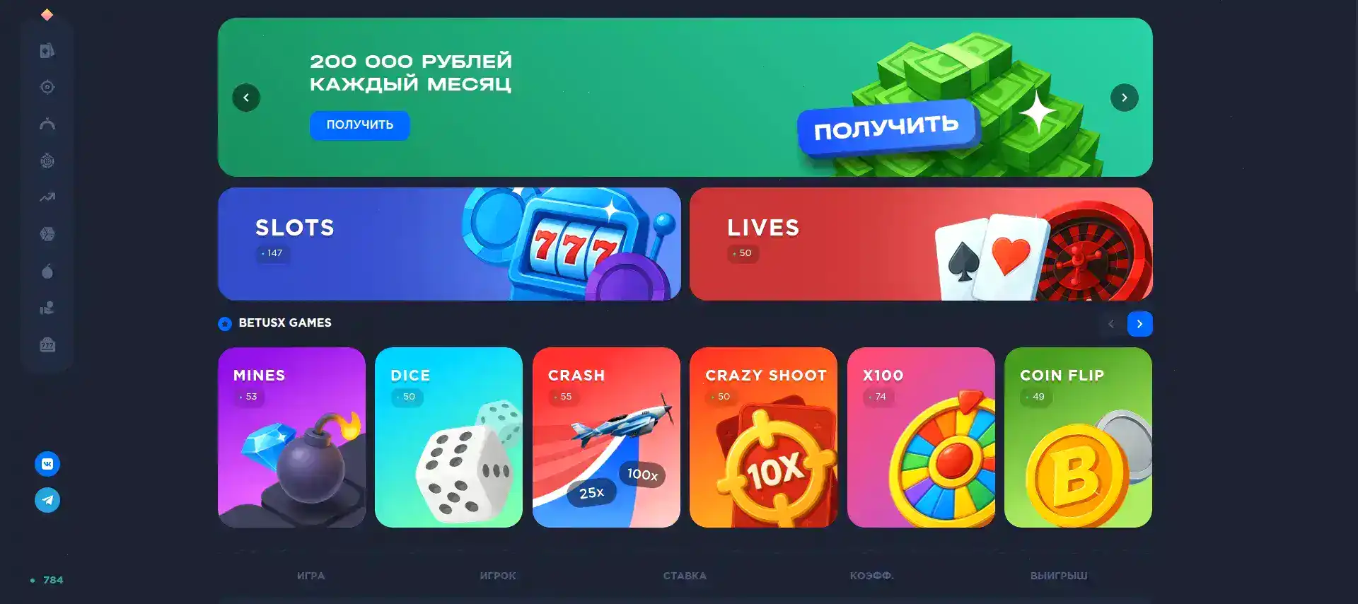 Beton casino мобильная версия платежи
